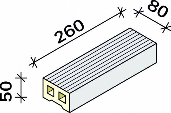 Ступень в нишу Interbau 280x80x50, арт. 5565 RH C
